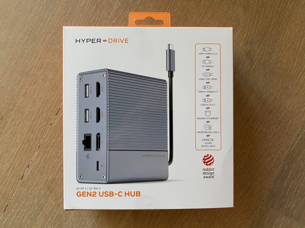 HyperDrive USB-C Hub packaging, front